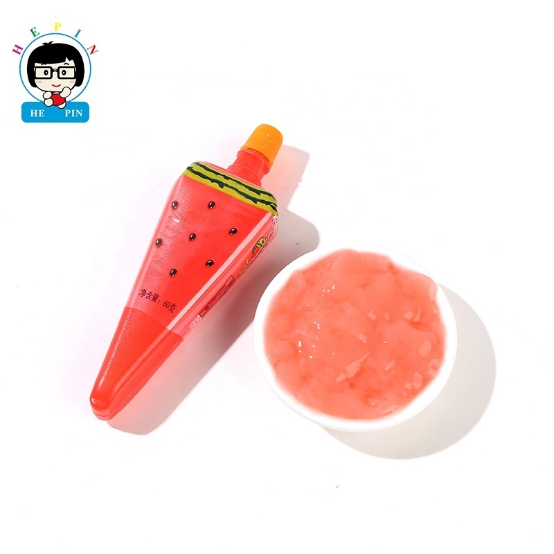 New Arrival Pizza Shape Jelly Natural Fruit Watermelon Flavor Jelly Funny Pudding Jelly For Kids