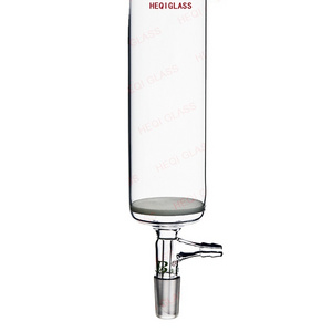 Laboratory Glassware Chromatography column, outer joint, fritted disc, modified Direct Factory Heqi