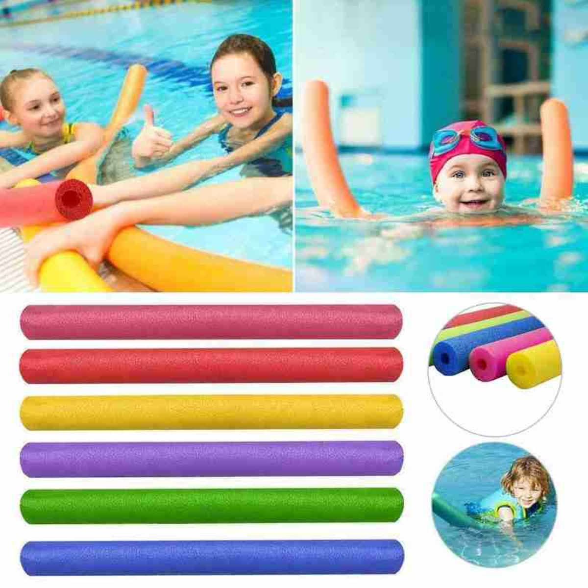 Foam Stick Backer Rod Foam Roller Swimming Buoyancy Stick Swimming Pool Noodle