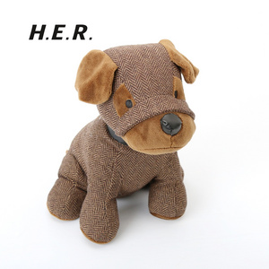 Customized Lovely Fabric Dog Door Stop Vivid Baby Safety Door Stopper Animal Door Stopper