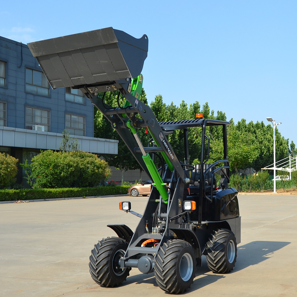 4x4 whole electric mini front loader with cheap price