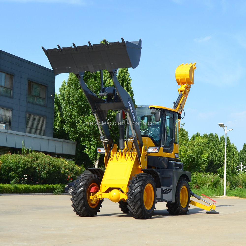 Chinese  New WZ40-28 Tractor  Backhoe Loader Cat With Mower