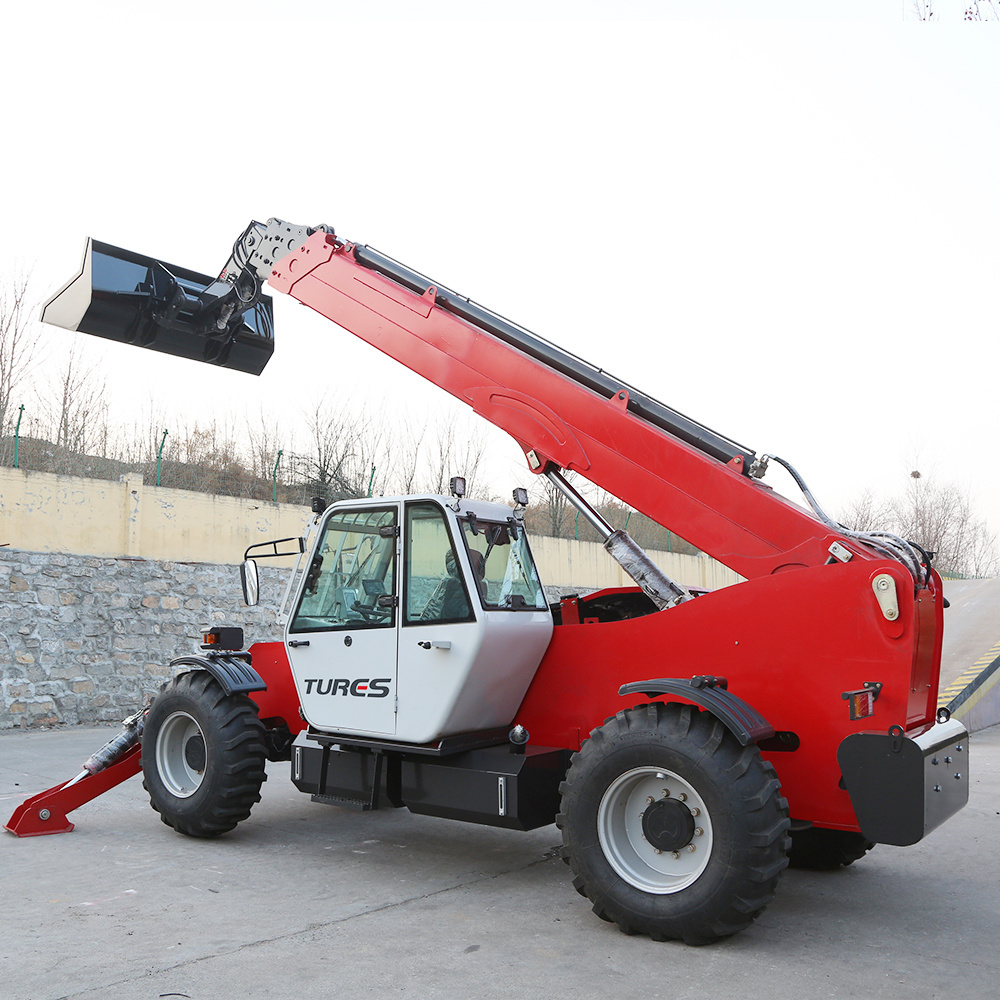 Tures rotating 4ton forklift telehandler telescopic loader handler for sale