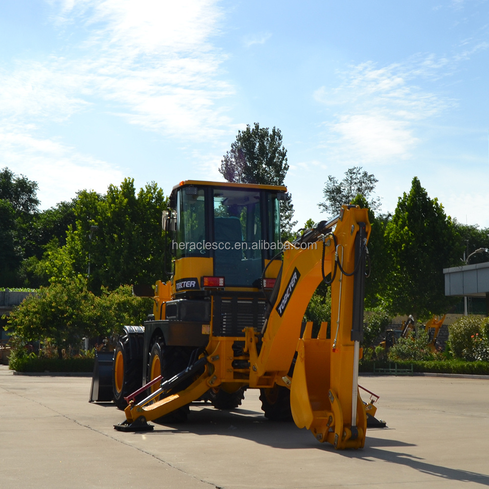 Heracles 4 wheel drive atv tractor backhoe loader for sale