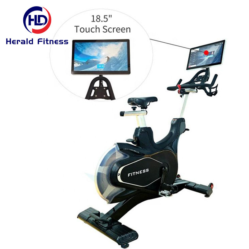 Factory Directly Sell Exercise 3Mm Thick Strength Cable Machine Gym Magnetic Spinning Bike 18. 5 Touch Scree For Men Fitness