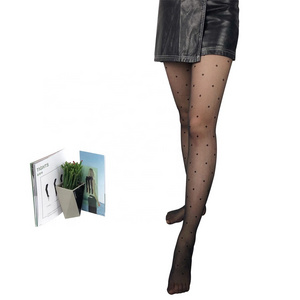 Custom design fashion 20D dots tights leggings for women pantyhose