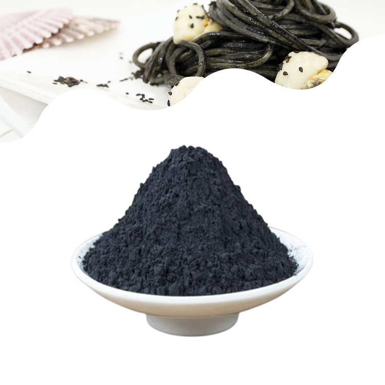 Black Pigment Organic Bamboo Charcoal Edible Vegetable Carbon Black Powder