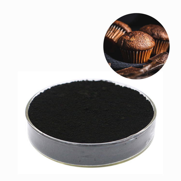 Black Pigment Organic Bamboo Charcoal Edible Vegetable Carbon Black Powder