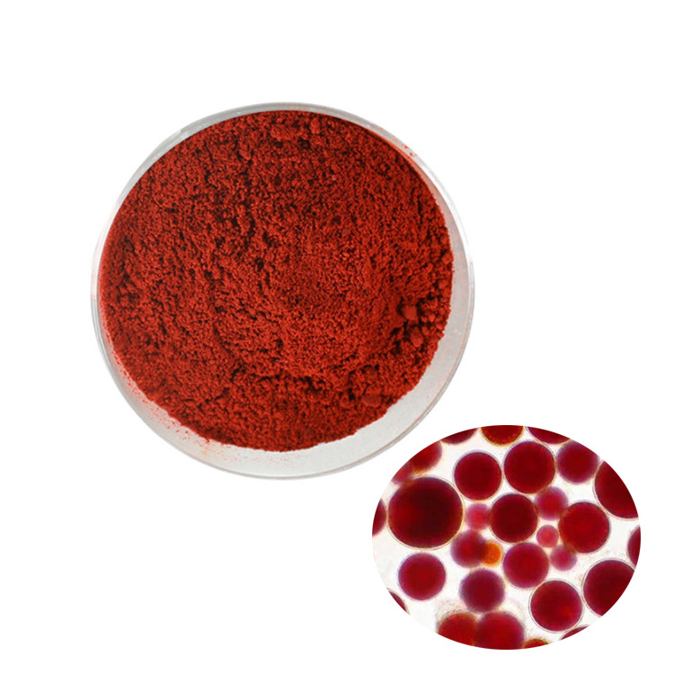 High Quality Red Algae Haematococcus Pluvialis Extract 10% Astaxanthin Powder