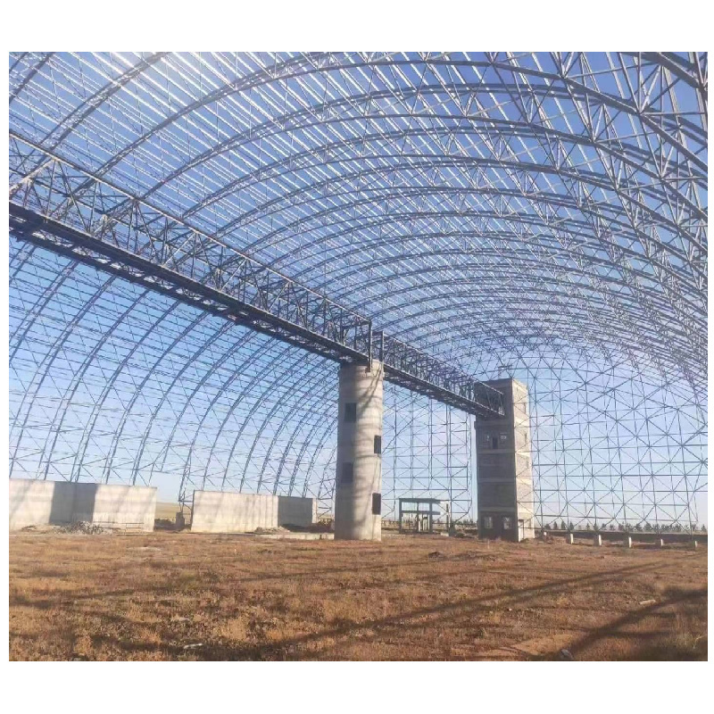 Construction Building Material Price Prefab Houses Customized Frame Hangar Garage  Light Steel Structure Roof Trusses