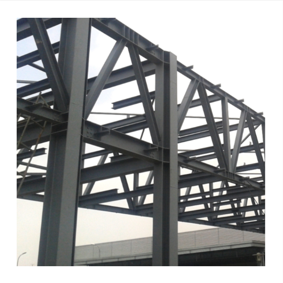 Large span hangar station steel truss prefab design for steel structure