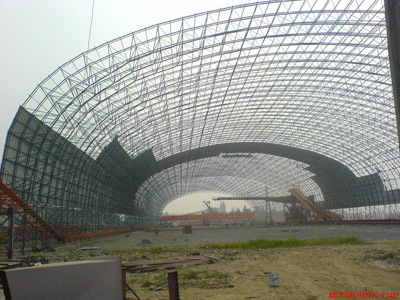 Low Price Customized steel structure shed Industrial Building workshop curved roof design steel shed Steel Structure frame