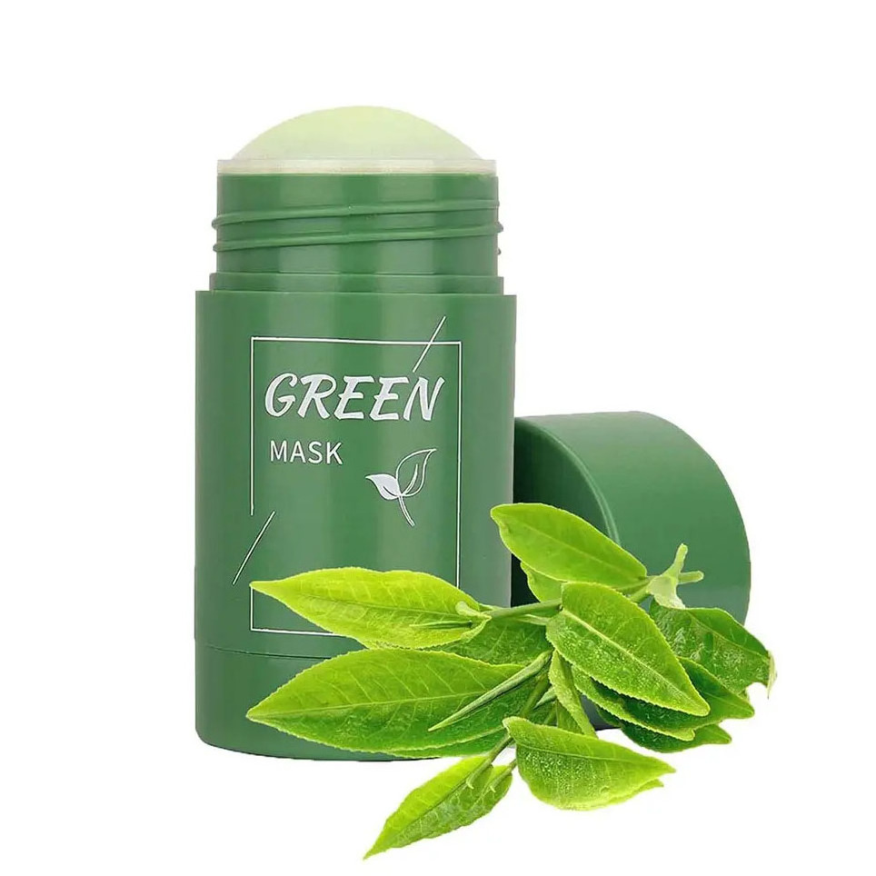 Herbicos Private Label Green Tea Clay Stick Facial Cleansing Skin Care Purifying Mud Natural Organic Mud Facial