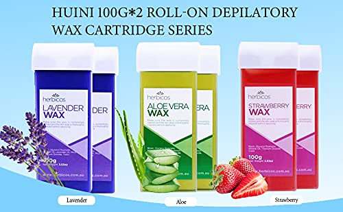 Use (aloe)n Depilatory Wax Cartridge Herbicos100g X 2 Health Care Hair Removal Whitening Legs & Body Roller Wax Roll-on Spa Home