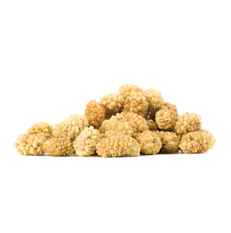 Unsulfured Whole white mulberry fruit sun dried natural raw White mulberries for food