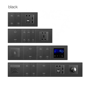 5 pin auto electrical zigbee wireless dimmer light switch remote control switch with tuya touch screen smart wall socket