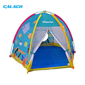 Kids playing tent 1-2 person sea animals prints camping tent indoor outdoor tent for children