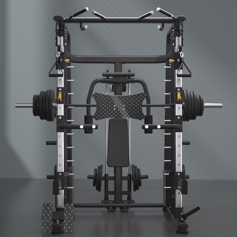 Smith machine integrated trainer multi-functional gantry home bird fitness equipment commercial bench press squat rack