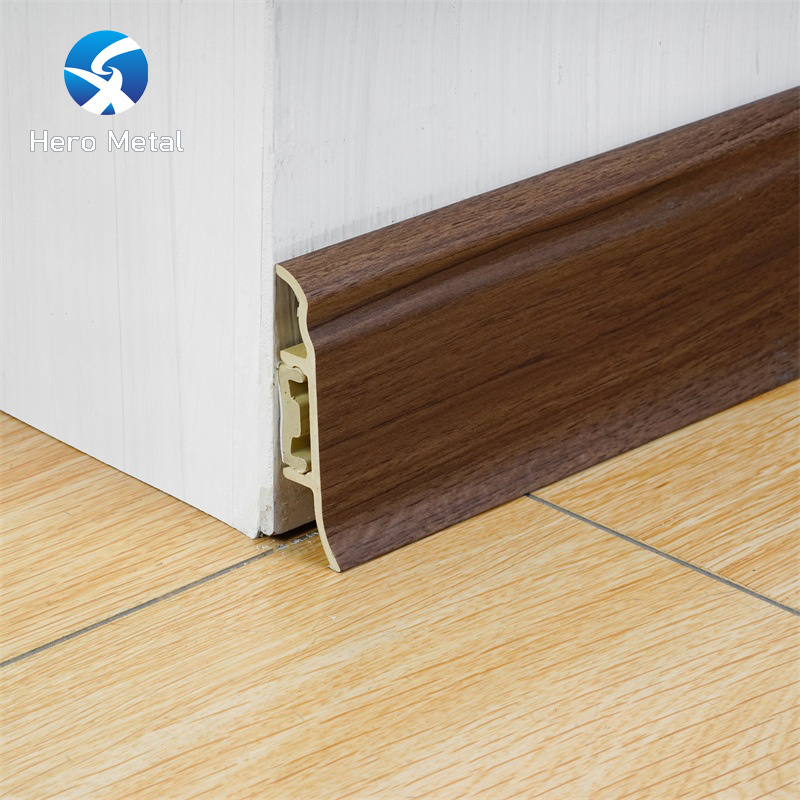 cheap price 3mm 10mm 12mm bedroom plastic baseboard pvc black skirting boards