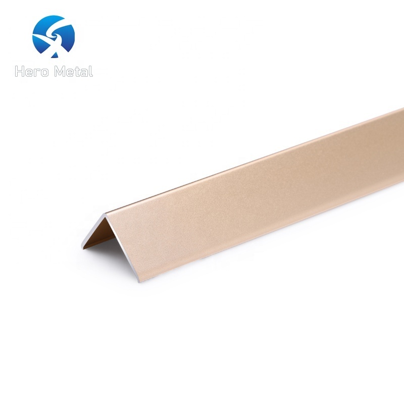 aluminum ceramic 2.4m white stainless steel trim molding 10mm 8mm hero corner tile l shape strip