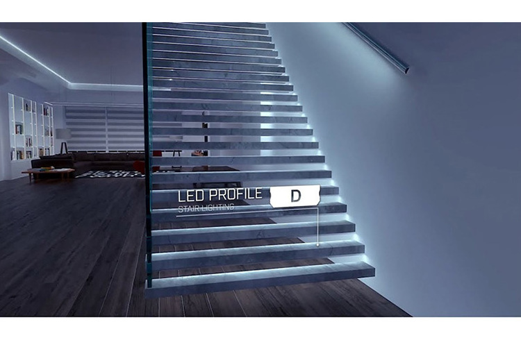 Led Tile Edging Aluminum Stair Nosing Outdoor Stair Nose Wood Grain Metal Non Slip Profile Aluminum Stairs Nosing