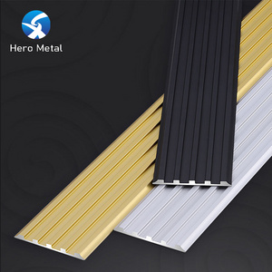 2023 Decor Polished Aluminium Alloy To Marble Black Bullnose Edging Joint Trim Tile Stair nosing