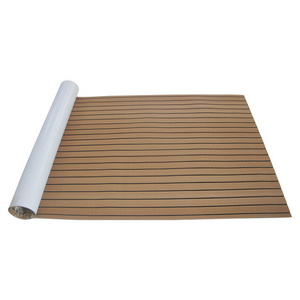 HEROES Eva Foam Anti UV Marine Deck Modern Durable 3M Adhesive Synthetic Teak Yacht Carpet Outdoor Boat Flooring