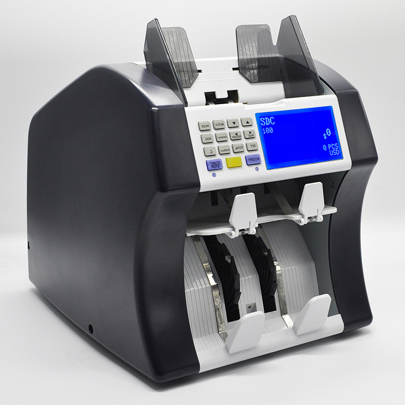 intelligent currency cash counter machine  value mixed denomination money counting machine bill sorter counter machine for bank