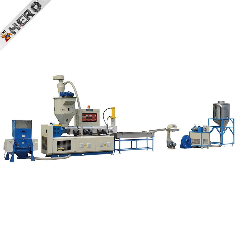 PP PE PET granule raw material machine extruder recycling plastic pellet machine