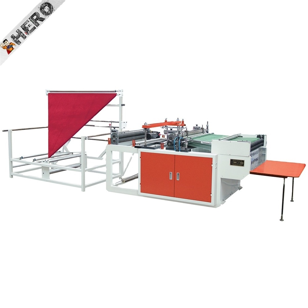 Sealing Mesh Net Packaging Patch Rice Roll Garbage Plastic Handle Bag Making Machine with Tape System