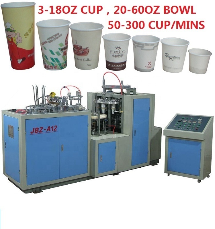 Sold 80Countrys HERO BRAND High Speed China Manual Korea Automatic Forming Paper plate coffee Tea Paper cup making machine price