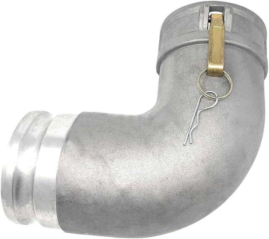 Aluminium camlock Type DA 90 Degree Elbow Adapter x Coupler