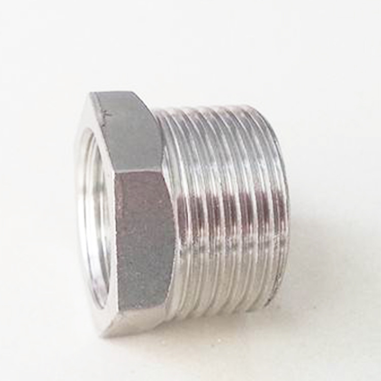 Binzhou Stainless steel BSP NPT threaded nipple hex reducing bushing