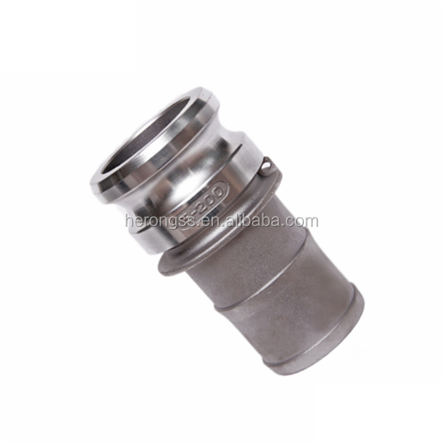 Manufacturer water quick hose shank camlock coupling SS304 Pipe Hose Connector Type E