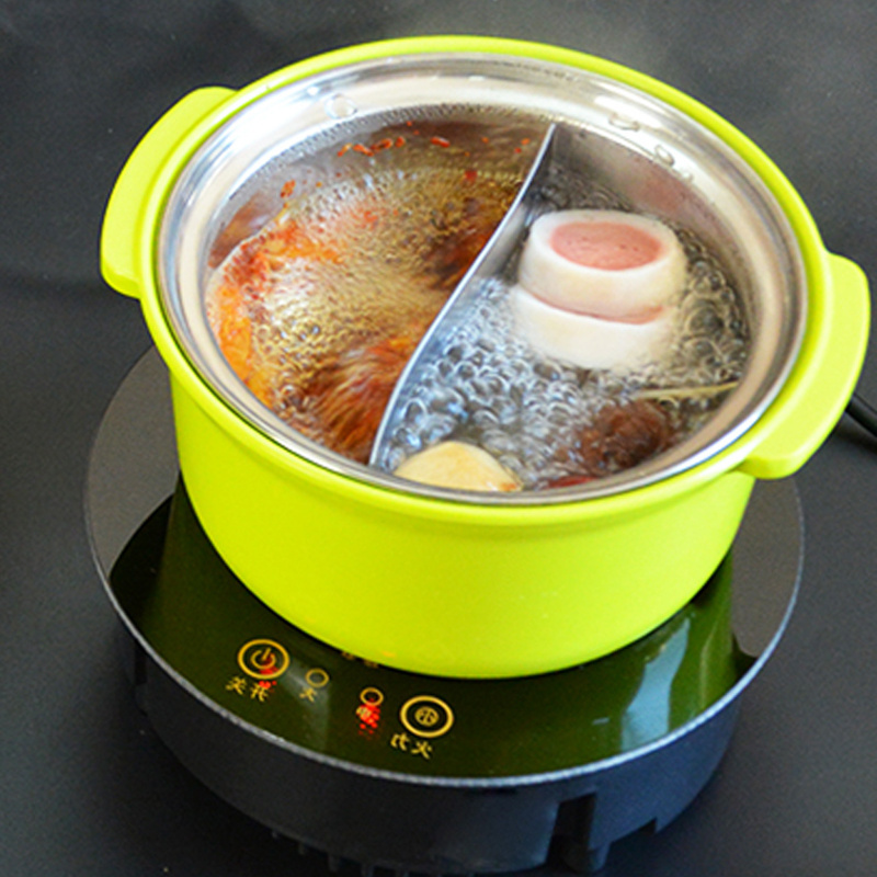 Korean style one person usage induction heating Heat-resistant outer cover Stew Pot Soup And Porridge Colorful Shabu Pot