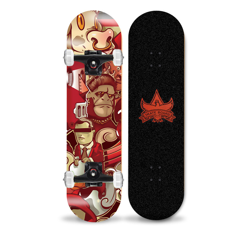 ARDEA OEM AR860 Girls Teenager Russian Maple Skateboards Brand Deck Dropship Custom Skate Board Boiling Complete Skateboard