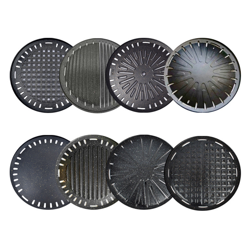 High Quality Korean Durable Non Stick Easily Cleaned Charcoal Grills BBQ 295mm Medical Stone Grill pan