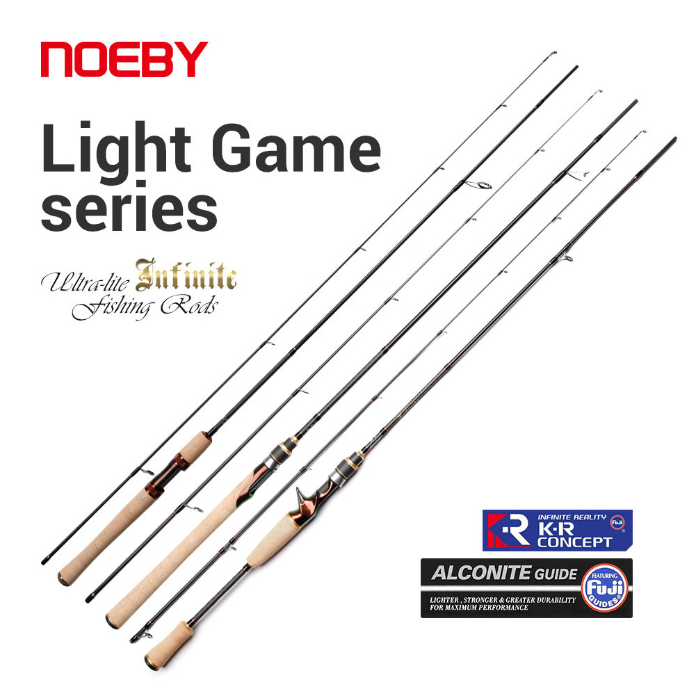 NOEBY High carbon Competition Match fishing rod 1.93m light game rod for bass trout