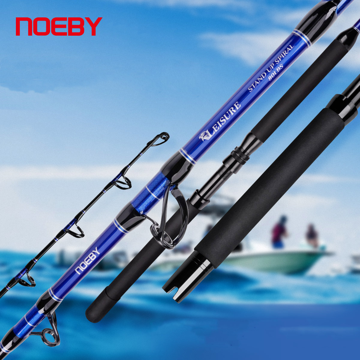 Professional 166cm Trolling Chunking Jigging Fishing Lure Poles Boat Stand Up Big Game Rod