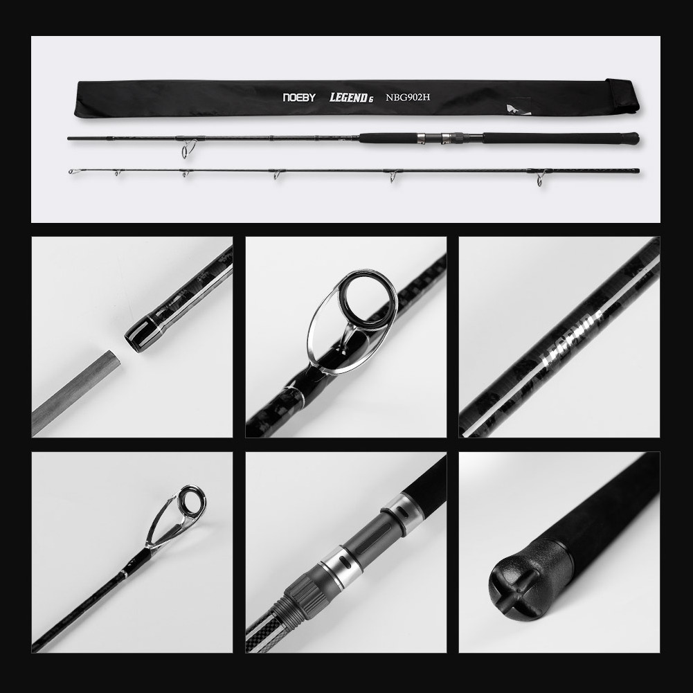 Noeby Spinning Fishing Rod Surfcasting 2.75m Shore Jigging Rod Canna Da Spinning 2 Sections Big Game Fishing Rods Olta