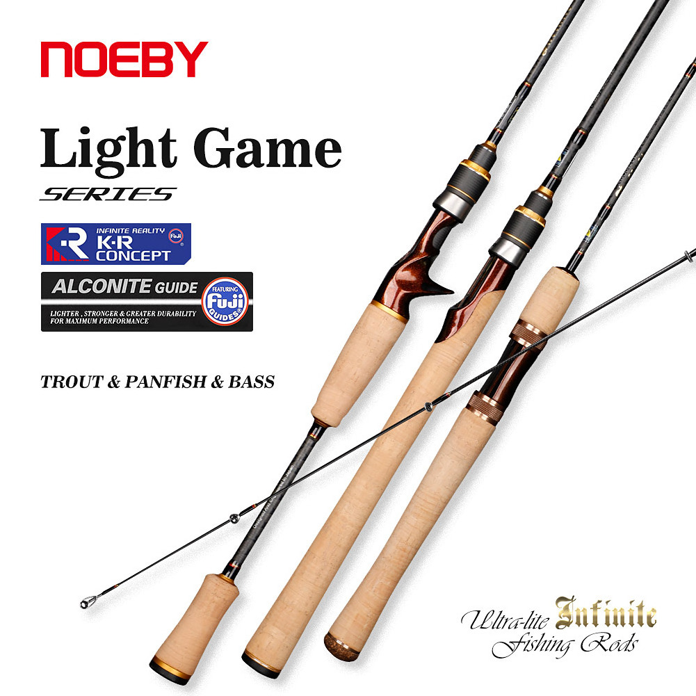 NOEBY High carbon Competition Match fishing rod 1.93m light game rod for bass trout