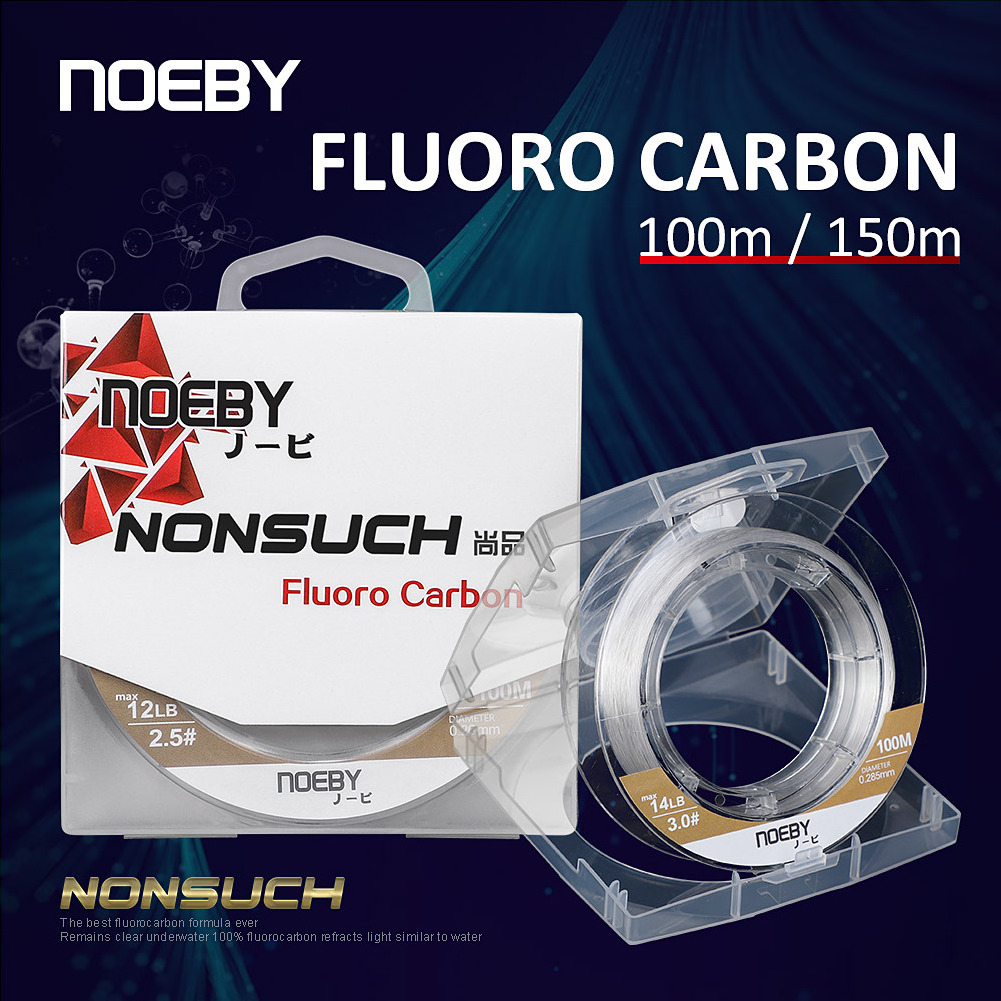 Noeby NONSUCH Fluorocarbon Fishing Line 4-32lb 100m 150m Fishing Line Monofilament Wire