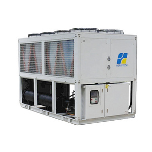 50hp Ice rank chiller Glycol solution water chiller with screw compressor