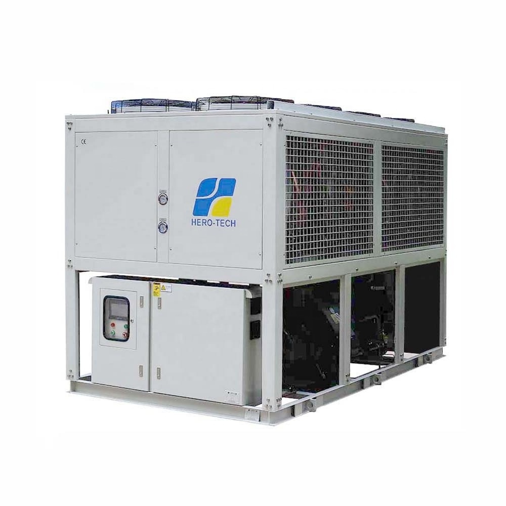 50hp Ice rank chiller Glycol solution water chiller with screw compressor