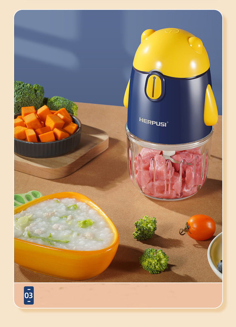 Top Selling Portable Juicer Blender Household Fruit Mixer 0.3L Mini Baby Appliances Food Glass Blender.