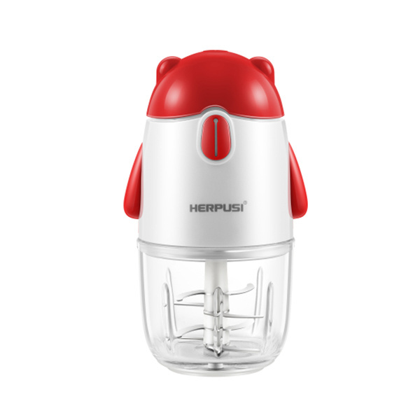 Portable 110V~-220V~Electric Glass Baby Blender Mini 0.3L Garlic Chopper.