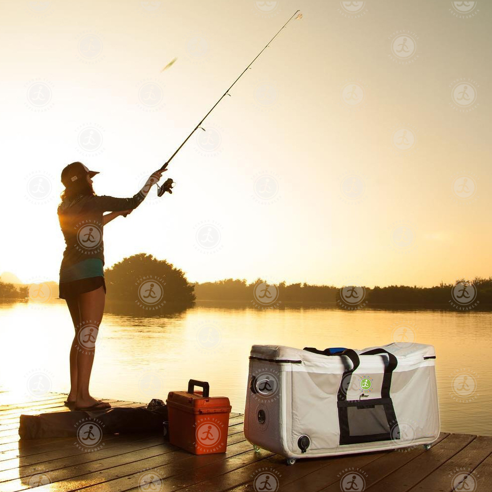 portable ice cooler box for camping and fishing insulated cooler bags commercial fishing cooler