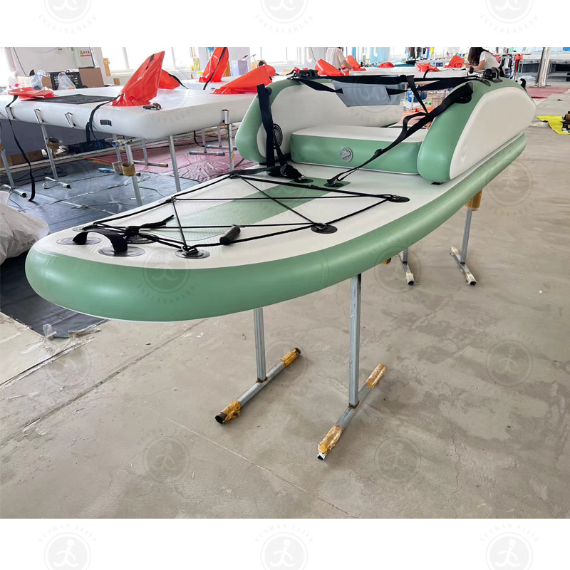 2 Person Inflatable Kayak 2 Person Factory Custom Fishing Canoe Custom PVC Hypalon Kaboat Rescue Rubber Rowing Boat with Motor