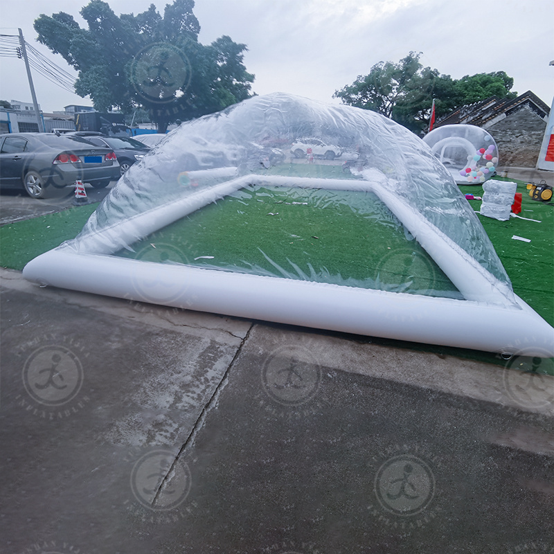 2023 Factory Outlet Durable PVC  Cover For Swimming Pool  Outdoor Inflatable Clear Doom Tent Swimming Pool Cover