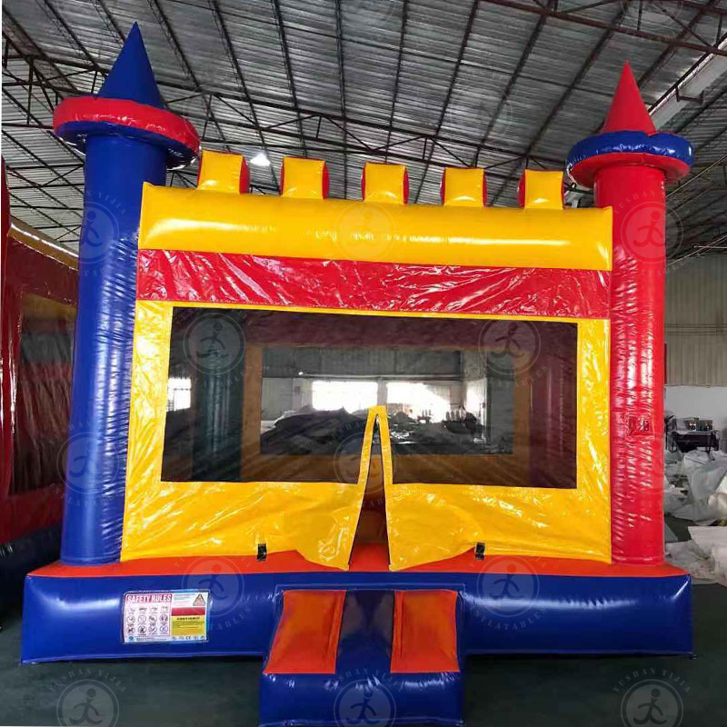 Customized Inflatable Children jumping castle for sale, inflatable bounce house  With Doors playground inflatable slide